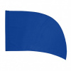 Poly Silk Flag  Arced BLUE